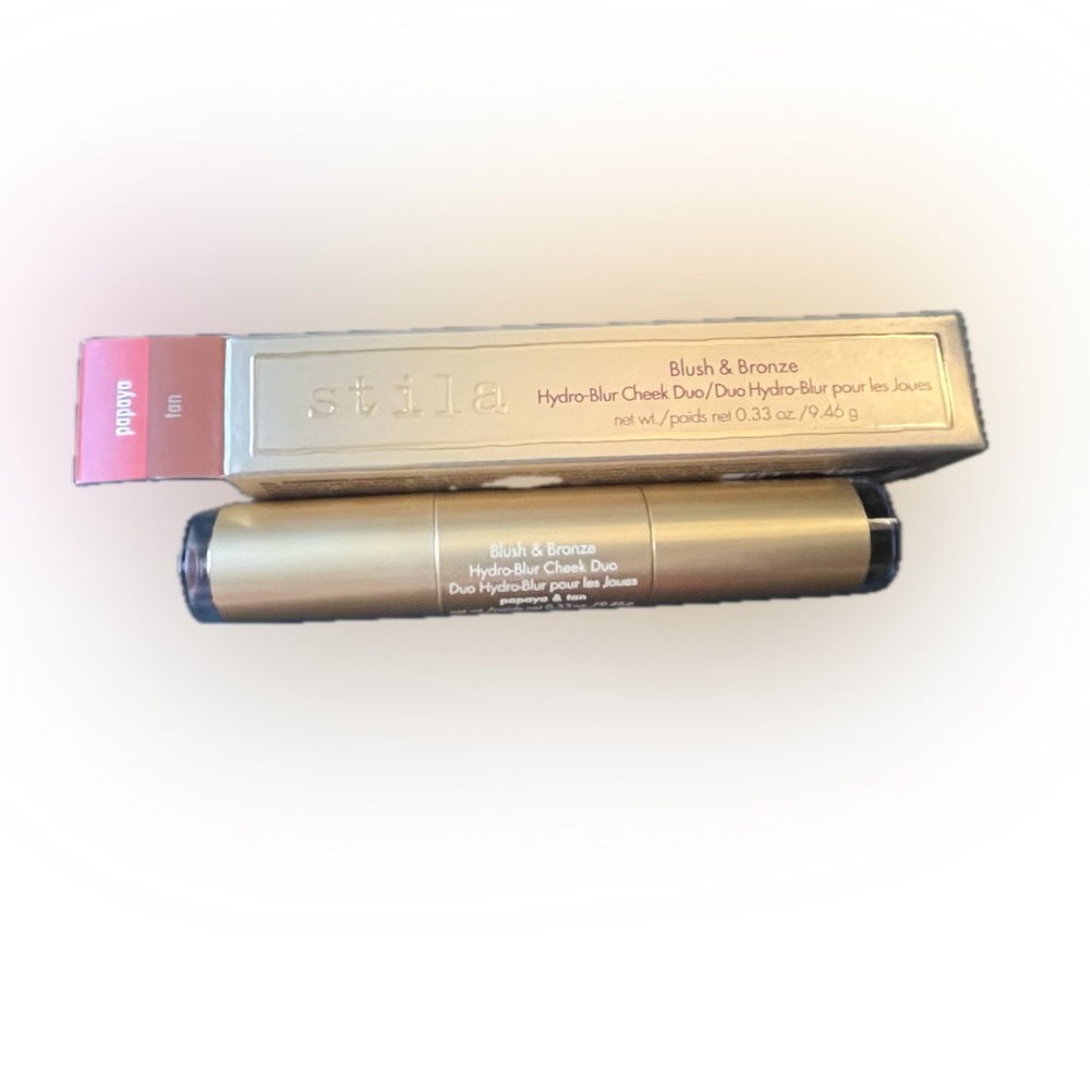 Stila Blush & Bronze Hydro-Blur Cheek Duo Papaya & Tan - See Description